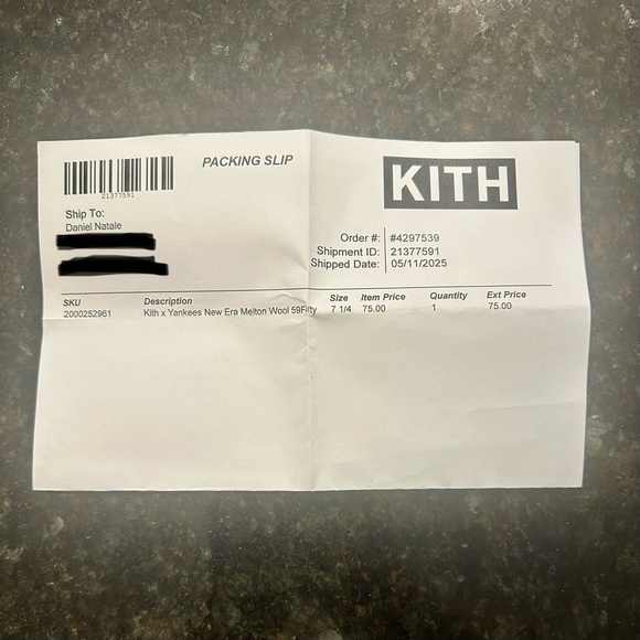 Kith x New York Yankees New Era Melton Wool Low Profile 59Fifty Size 7 1/4 - Picture 10 of 10